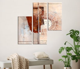 Wallity Set de 3 Pinturas Decorativas en Lienzo Multicolor MXA07
